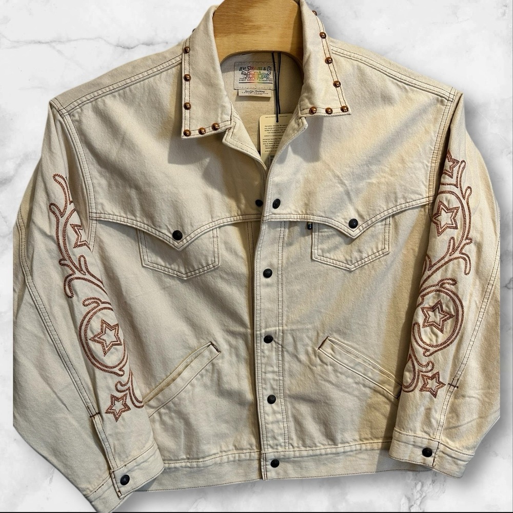 Levi's Pride "Rainbow Rodeo"‎ Western Trucker Jacket Pride Collection Size Large